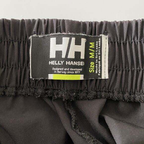 Helly Hansen Womens Silmond Shorts M Black Elastic Waist Pull On Running Active‎ - Picture 6 of 9